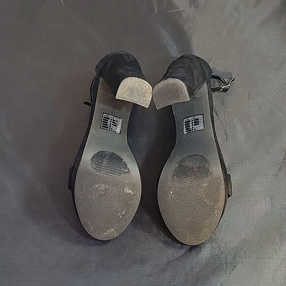 FOREVER 21 ANKLE STRAP BLOCK HEEL OPEN TOE WOMEN"S SANDAL - Picture 11 of 13